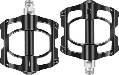 Immagine prodotto di Pedali per mountain bike in alluminio, con chiodini antiscivolo, compatibili con attacco 9/16 pollici, leggeri