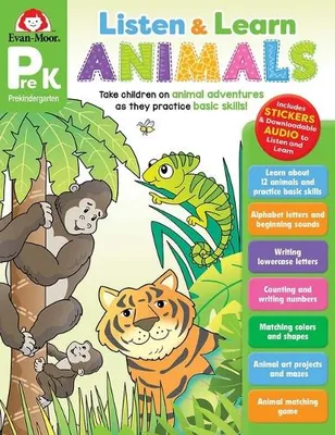 Obrázok produktu pre Listen and Learn: Animals, Grade Prek