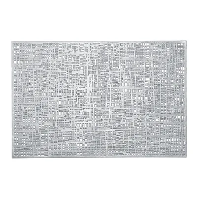 Produktbild von Zeller Present 27009 Scribble Tischset, Polychlorid, 30 x 45 cm, silber