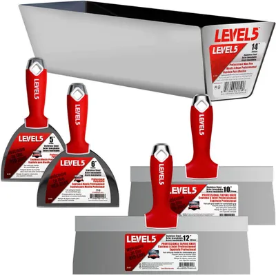 Produktbild von LEVEL5 Spachtelwerkzeuge Set Handwerkzeuge Trockenbauarbeiten Finish 5-600
