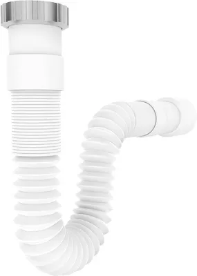 Obrázek produktu pro Ohebná odpadní trubka – 1 1/2 palce – 320 až 880 mm – vhodná pro umyvadla