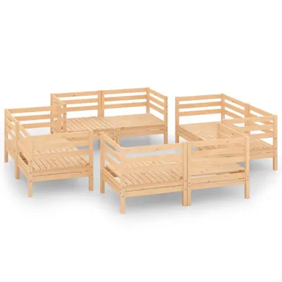 Produktbild von vidaXL 8-tlg. Garten-Lounge-Set Massivholz Kiefer