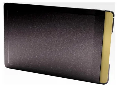 Produktbild von Kartenschutzhülle aus Edelstahl in Schwarz mit RFID/NFC-Schutz
