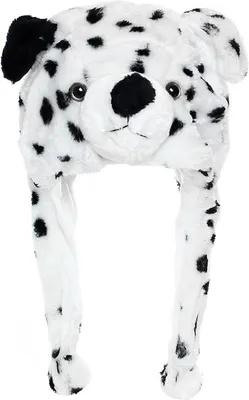Produktbild von Glamexx24 Plüsch Tier Ohr Hut Tiermütze Kostüm Karneval Cap Pinguin Tiger Cosplay Kinder-Farbe: weiss