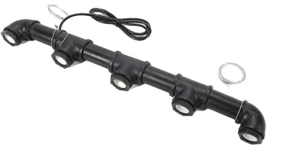 Image de Suspension, style industriel vintage, réglable en hauteur, noir