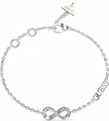 Image de Bracelet infini en argent Guess zirconia pour femmes