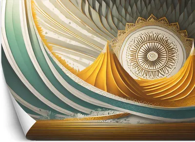 Produktbild von Vlies fototapete Mandala orientalisch abstrakt 250x175 cm Feeby Bunt inkl. Kleber einfache Montage