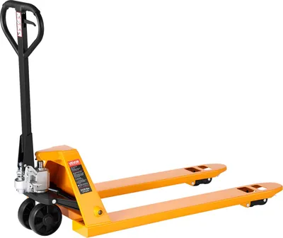 Zdjęcie produktu dla Wózek paletowy VEVOR, udźwig 2,5 T, ręczny wózek paletowy z widłami 1220 x 685 mm, wózek paletowy z widłami o wysokości 8,5-18 cm, wózek paletowy do fabryk, magazynów, supermarketów i załadunku ciężarówek