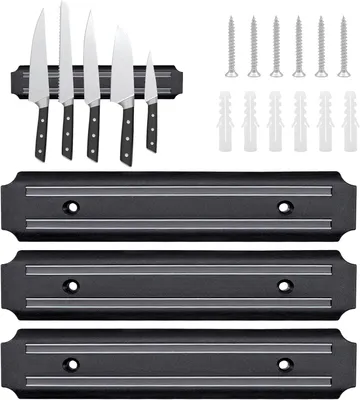 Produktbild von Messernthalter 3 Stücke, 19 cm, Edelstahl, Wandmontage, für Küche