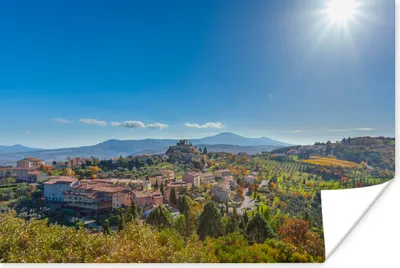 Produktbild von MuchoWow® Poster Toskana - Italien - Sonne 120x80 cm - Bilder
