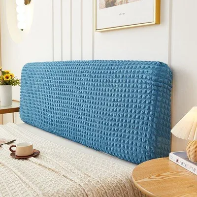Produktbild von Stretch hoofdbordhoes, wafel hoofdbordhoes, wasbare hoofdbordhoes, meubelstof beschermhoes, mehrblauw 2 Meter Schutzdecken