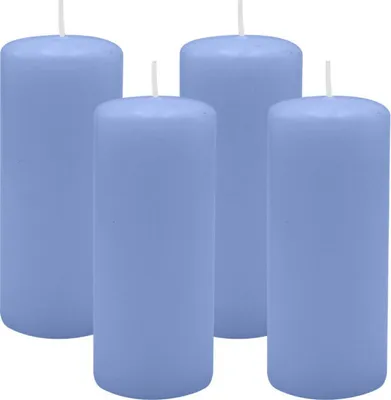 Produktbild von 4er Set Adventskranzkerzen Flieder Ø 50 x 120 mm