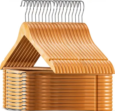 Immagine prodotto di Appendiabiti in legno per armadio WOODY set di 30 pezzi