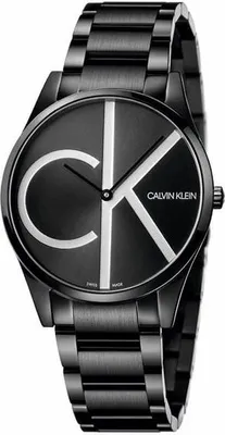 Image de Calvin Klein Femmes Hommes Montre, Analogique , Taille:Taille unique, Couleur:Noir-noir,blanc