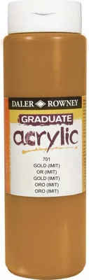 Zdjęcie produktu dla Daler Rowney Graduate Farba akrylowa Gold Imitation 500 ml 1 szt.