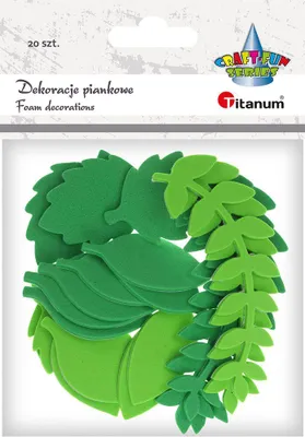 Immagine prodotto di Adesivi in schiuma Foglie Titanum