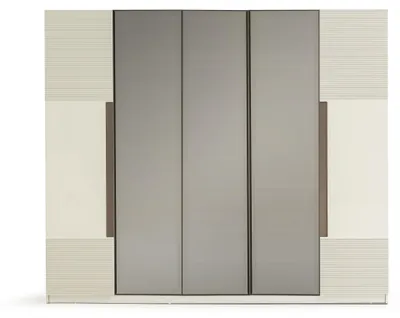 Obrázek produktu pro Elegantní skříň na oblečení v béžové barvě s velkým úložným prostorem a moderním designem