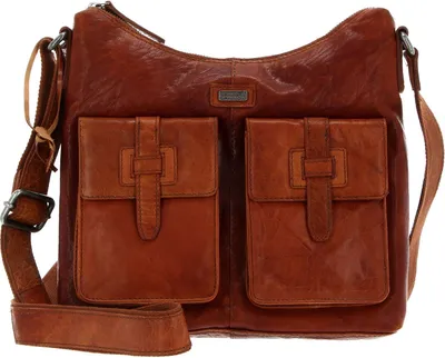 Produktbild von SPIKES & SPARROW Leder Umhängetasche Bronco Shoulderbag Brandy braun