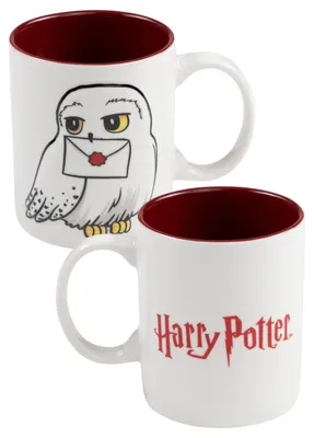 Produktbild von Harry Potter 3D Tasse - Hedwig Kaffeetasse Becher Kaffeebecher aus Keramik Weiß/Rot 320 ml