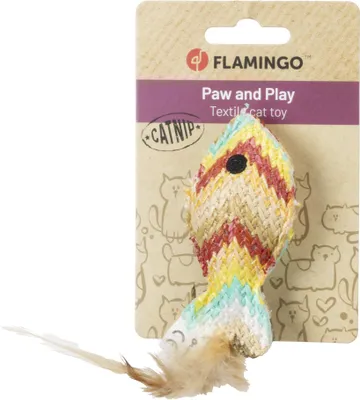 Immagine prodotto di Giocattolo per gatti Flamingo - Pesce Klora - Multicolore - 16 x 5,5 x 2,4 cm