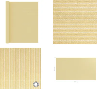 Image de vidaXL Tapis de tente 250x450 cm Beige - Tapis de tente - Tapis de camping - Tapis de camping