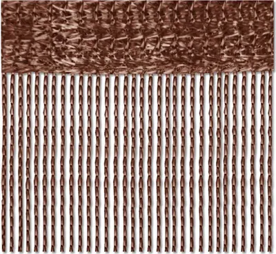 Obrázek produktu pro balení 2 provázkových závěsů, velikost: 90x240, barva: hnědá
