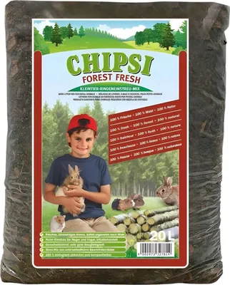 Obrázok produktu pre Chipsi Forest Čerstvá kôrová podstielka 20l