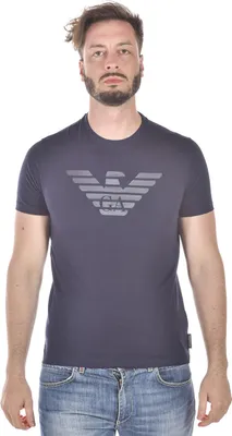 Obrázek produktu pro Značka Emporio Armani pánské tričko, ležérní košile, 3Z1T88, velikost:L, barva:modrá, výrobce:navy