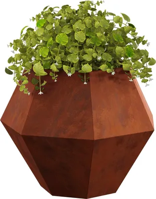 Immagine prodotto di vidaXL Fioriera Rusty 75 x 75 x 60 cm Acciaio resistente alle intemperie