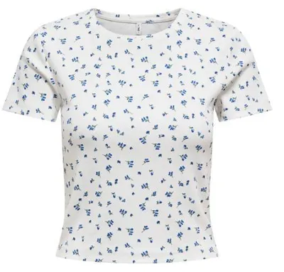 Produktbild von ONLY ONLFENJA S/S AOP TOP JRS NOOS Cloud Dancer/Blue flowers S
