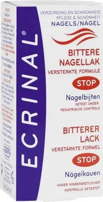 Zdjęcie produktu dla Ecrinal gorzki lakier przeciw obgryzaniu paznokci 10 ml