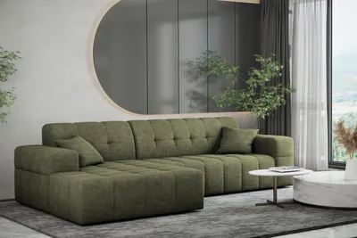 Produktbild von Kaiser Möbel Ecksofa Eckcouch L-Form Wohnzimmer NIMES stilvol viele farben Stoff Perfect Harmony Links Grün