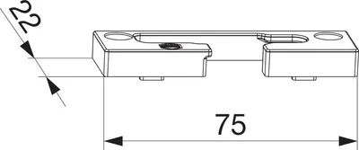 Produktbild von MACO Kippschließteil PVC Bodenschwelle GKG 12/20-13 links silber (359400)