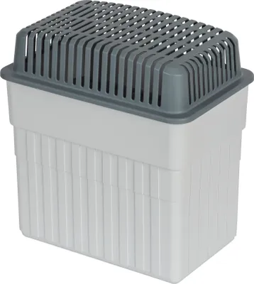 Produktbild von WENKO Luftentfeuchter ohne Strom [Reduziert Schimmel & Gerüche] Entfeuchter Wohnung inkl. 2kg Granulatblock - Nachfüllbarer Raumentfeuchter ohne Strom - Auffangschale für Feuchtigkeit, Lufttrockner