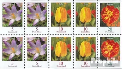 Produktbild von Briefmarken BRD (BR.Deutschland) 2005 Mi 2471-2484D,E Kleinbogen (kompl.Ausg.) FDC Blumen