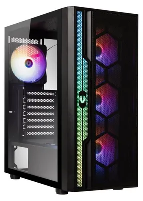 Image de BitFenix Boîtier Apollo / ATX / ventilateur ARGB 4x120mm / 3xUSB 3.0 / USB 2.0 / verre trempé / noir