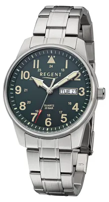 Produktbild von REGENT Herrenuhr F1445 Edelstahl Quarzwerk