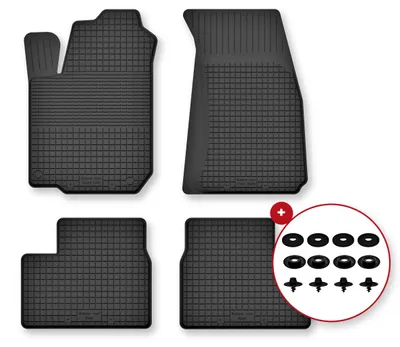 Zdjęcie produktu dla Dywaniki gumowe korytkowe do: Dacia Lodgy 2012- minivan 4 szt. ze stoperami
