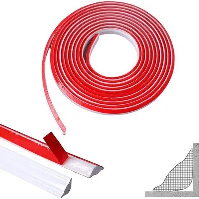 Immagine prodotto di Bordo decorativo flessibile in TPE bianco - autoadesivo - 3 m