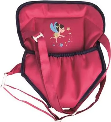 Image de Porte-bébé rose pour poupées 30 - 50 cm