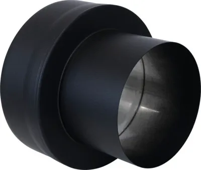 Produktbild von Übergangsstück Ø 150 mm EW auf DW Stahlblech schwarz