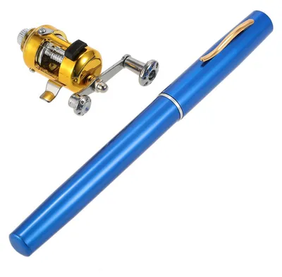 Imagen del producto de Caña de pescar telescópica, fabricada en aleación de aluminio, portátil y que incluye carrete, ideal para la pesca