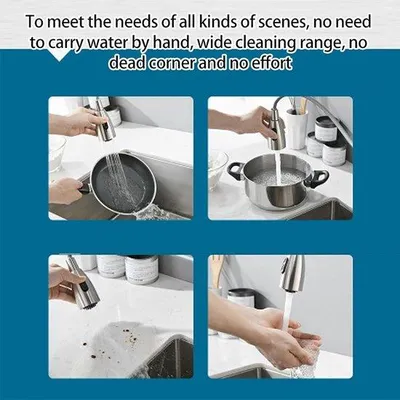 Immagine prodotto di Rubinetto da cucina con beccuccio a spruzzo in acciaio inossidabile