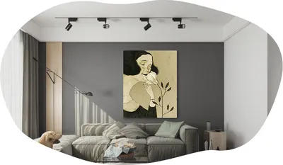 Produktbild von Wandspiegel Tranquil, assymetrisches Design, transparent,  52x89cm, 8874