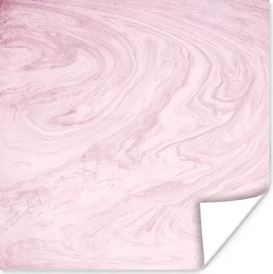 Produktbild von MuchoWow® Poster Marmor - Rosa - Muster 100x100 cm - Babyzimmer