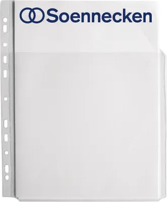 Produktbild von Soennecken Combi-Prospekthülle 1601 DIN A4 PP transparent 5 St./Pack.