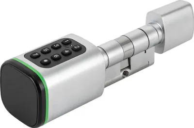Produktbild von Intelligenter Türschlosszylinder, mehrere Entsperroptionen, langlebige Bauqualität, Silber