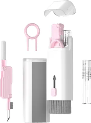 Produktbild von Multifunktionales tragbares elektronisches Reinigungsset, reinigt Laptop, Handy, Bildschirm, Tastatur, Kopfhörer usw. Rosa