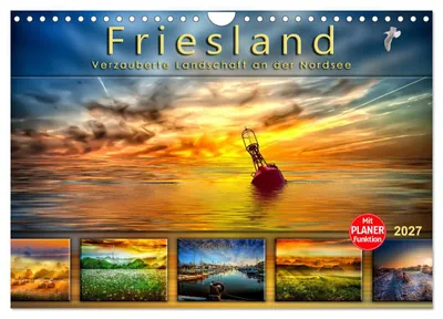 Produktbild von Friesland, verzauberte Landschaft an der Nordsee (Wandkalender 2027 DIN A4 quer), CALVENDO Monatskalender
