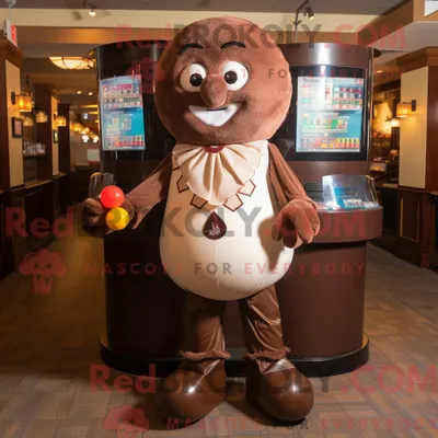 Zdjęcie produktu dla Brown REDBROKOLY Gumball Machine maskotkostymekarakter można ubierać i fotografować